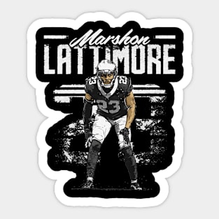 Marshon Lattimore New Orleans Retro Sticker